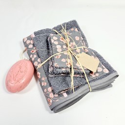 Zeige Details für Frottee Geschenkidee grau Bild von Frottee Geschenkidee grau