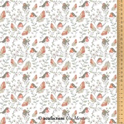 Zeige Details für  Baumwollstoff Vögel Bild von  Baumwollstoff Vögel