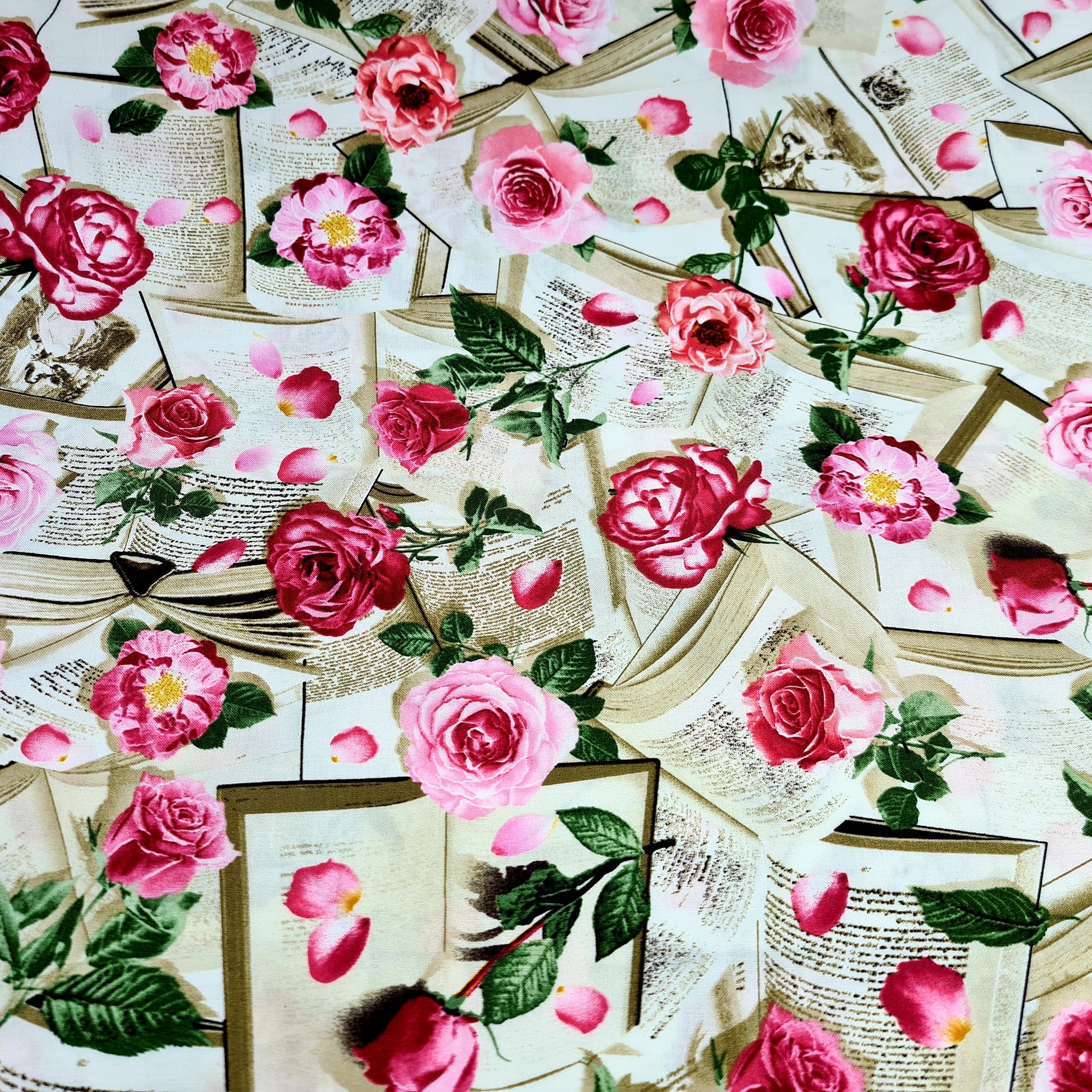 Bild von Patchworkstoff Rosen