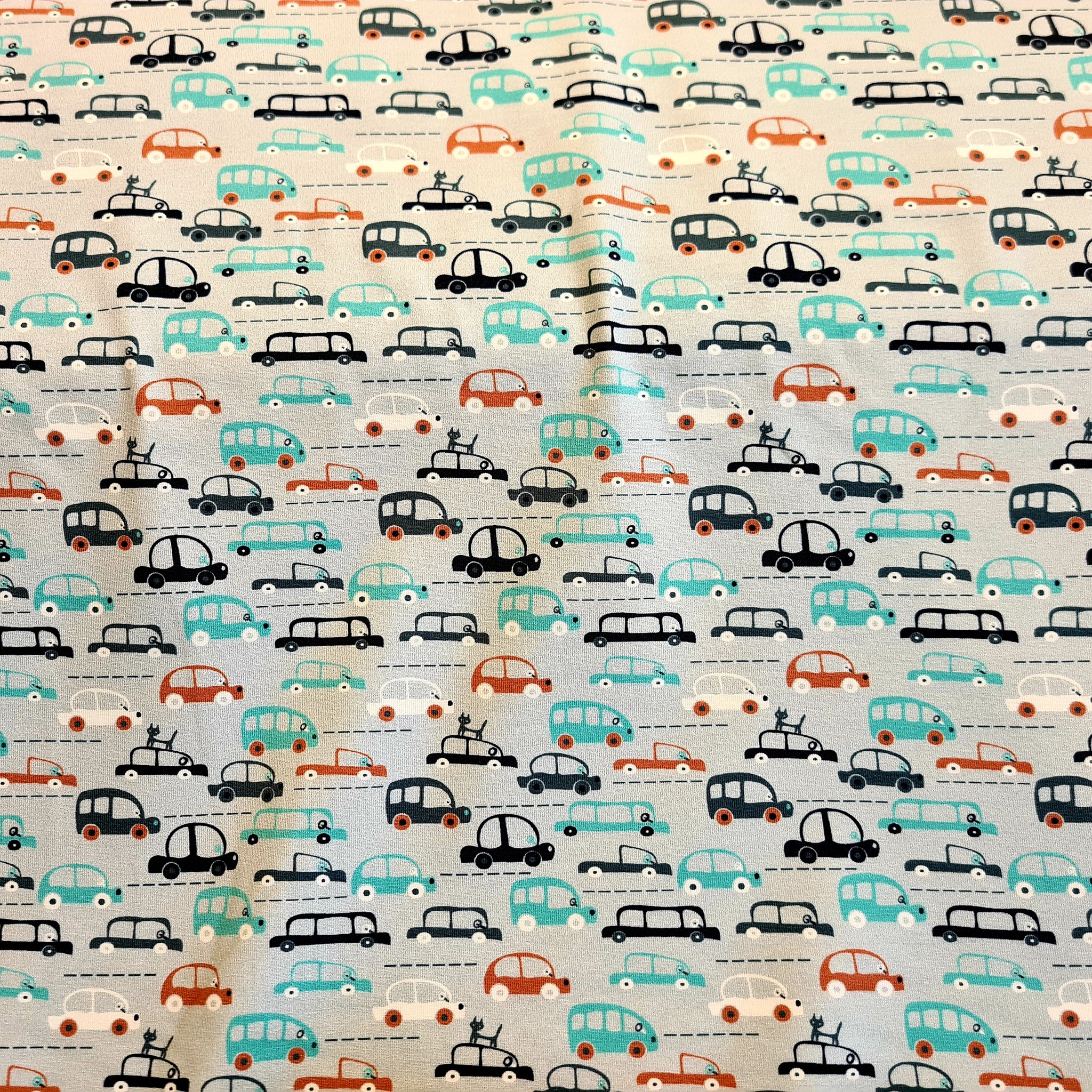 Bild von Jersey Auto beige bunt