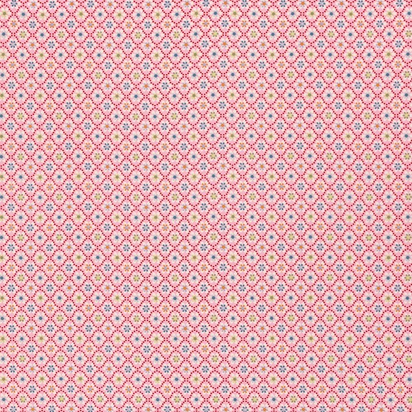 Bild von Baumwollstoff bedruckt rosa, weiß