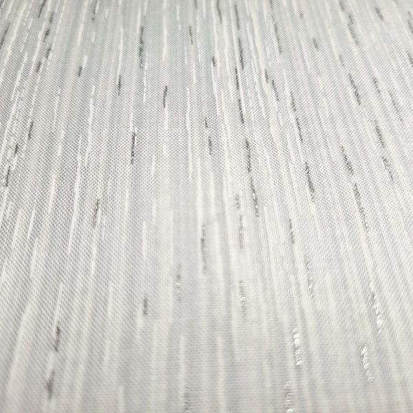 Bild von  Patchworkstoff Streifen silber grau weiß