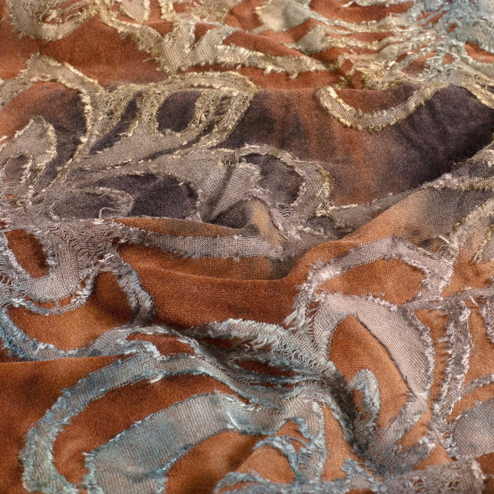 Bild von Stoff Blumen Ausbrenner
